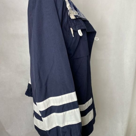 Mulberry Street Size S White/Blue Lightweight Jacket Vintage nautical look - Picture 6 of 15
